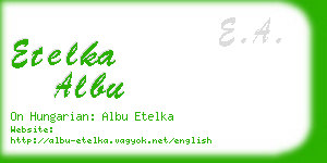etelka albu business card